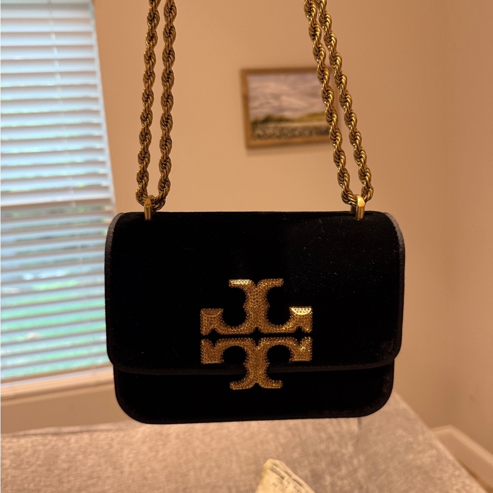 Tory Burch Small Eleanor Velvet Bag